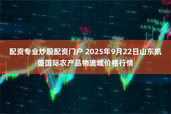 配资专业炒股配资门户 2025年9月22日山东凯盛国际农产品物流城价格行情