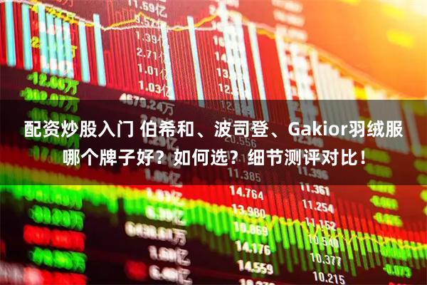 配资炒股入门 伯希和、波司登、Gakior羽绒服哪个牌子好？如何选？细节测评对比！